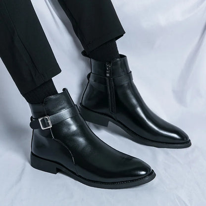"Classe Eterna" – Chelsea Leather Boots By Enzo Bellari®