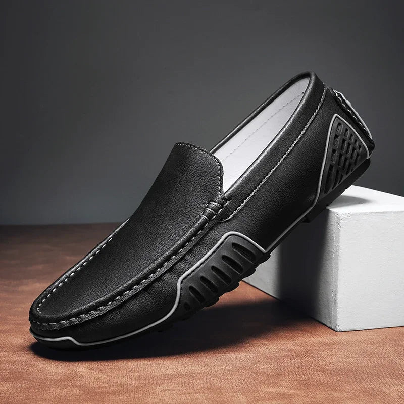 "Cammino Semplice" – Casual Leather Loafers By Enzo Bellari®