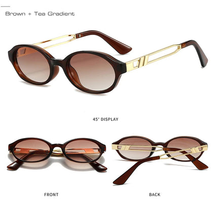 "Vista Antica" – Oval Retro Sunglasses By Enzo Bellari®