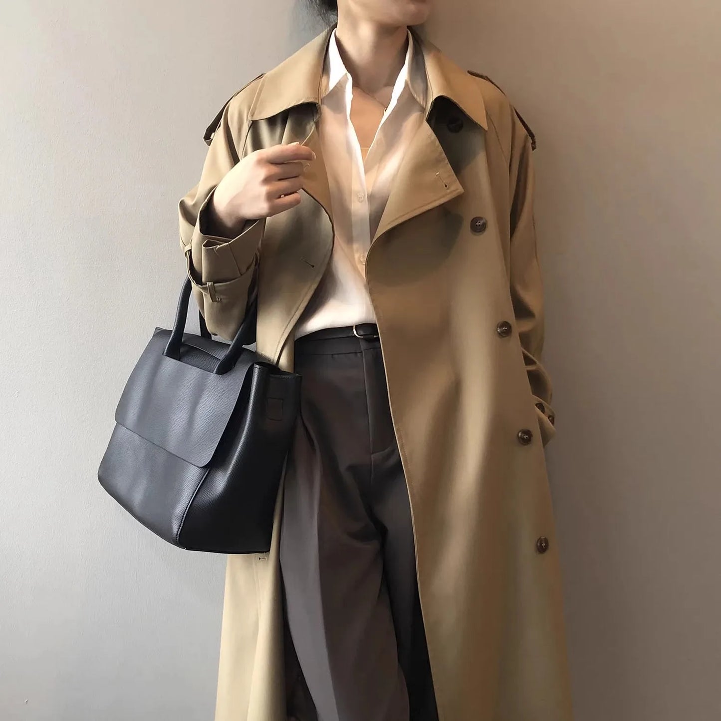 "Aria Serenata" – Double-Breasted Trench Coat By Enzo Bellari®