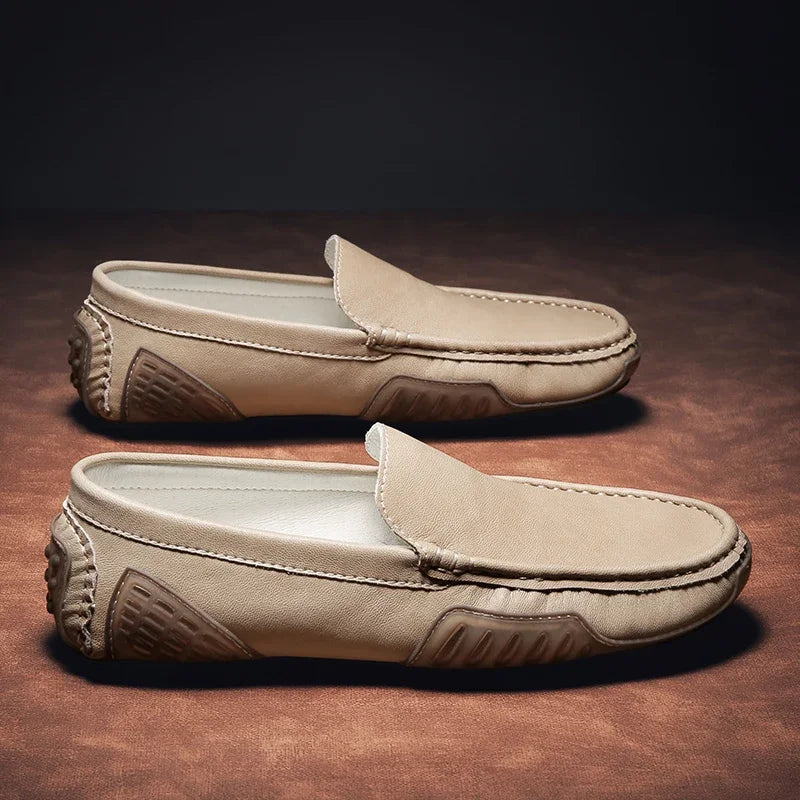 "Cammino Semplice" – Casual Leather Loafers By Enzo Bellari®