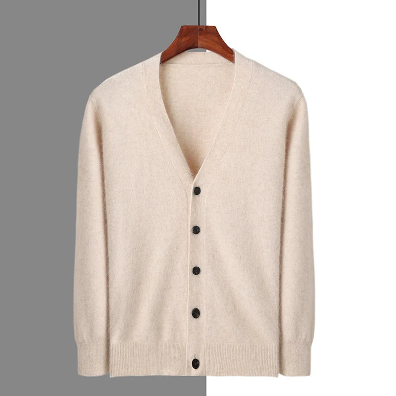 "Sole di Capri" – V-neck Cashmere Cardigan By Enzo Bellari®