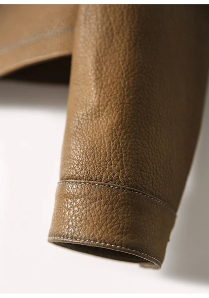 "Autunno Lucido" – Faux Leather Jacket By Enzo Bellari®