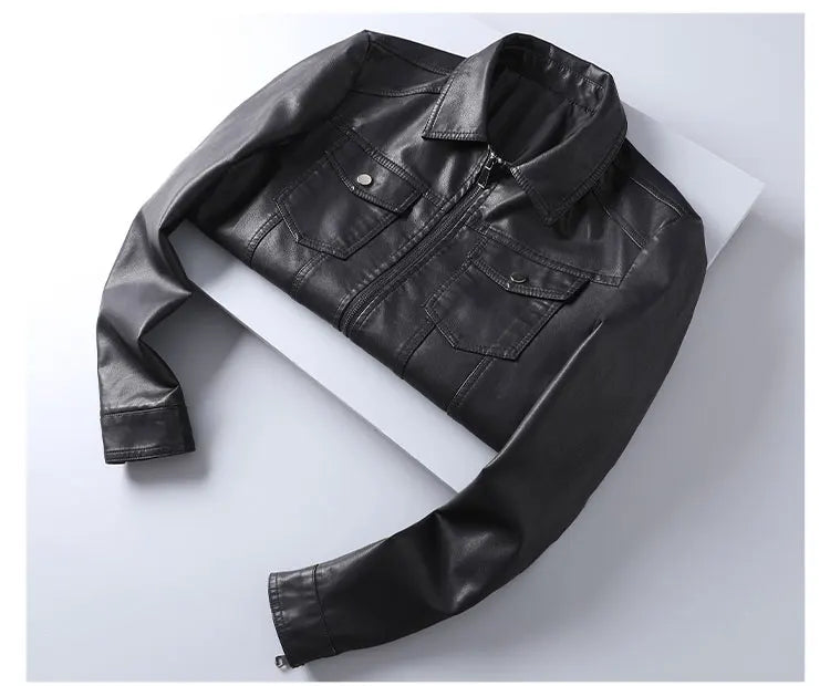 "Vento d’Ottobre" – Leather Lapel Jacket By Enzo Bellari®