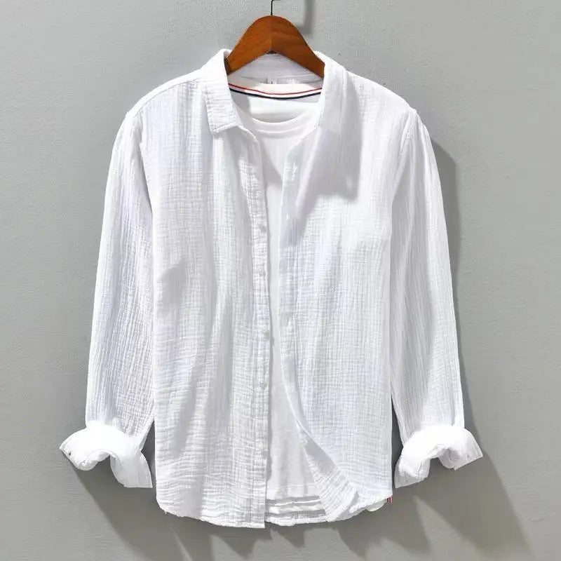 "Fior di Vento" – Pleated Yarn Shirt By Enzo Bellari®