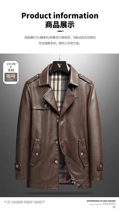 "Vento Slim" – PU Leather Jacket By Enzo Bellari®