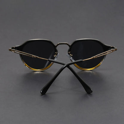 "Oro di Mare" – Metal Round Frame Sunglasses By Enzo Bellari®