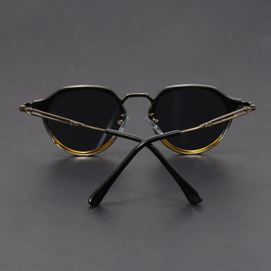 "Oro di Mare" – Metal Round Frame Sunglasses By Enzo Bellari®