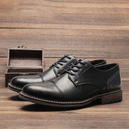 "Epoca Dorata" – Brogue Leather Oxfords By Enzo Bellari®