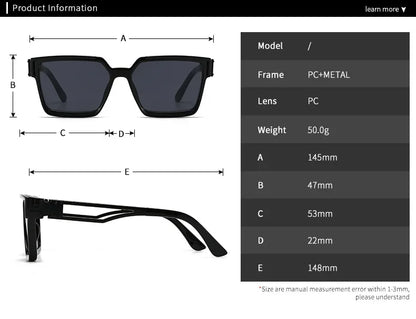 "Sole Dorato" – Square Gold Sunglasses By Enzo Bellari®