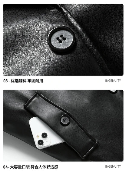 "Vento Slim" – PU Leather Jacket By Enzo Bellari®