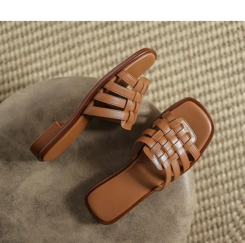 "Stile Romano" – Leather Roman Slippers By Enzo Bellari®