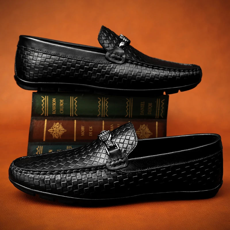 "Sole di Capri" – Genuine Leather Moccasin Loafers By Enzo Bellari®