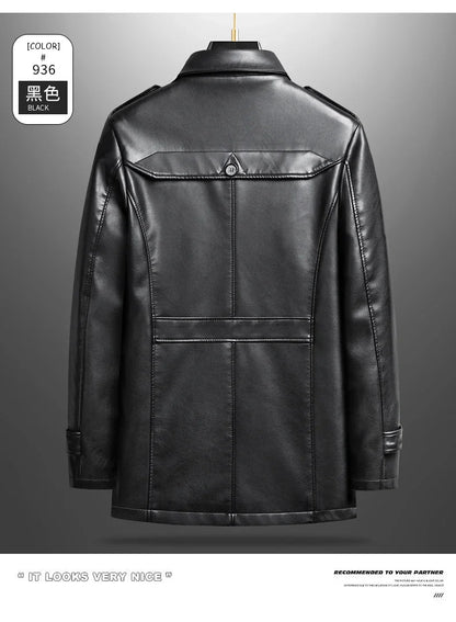 "Vento Slim" – PU Leather Jacket By Enzo Bellari®