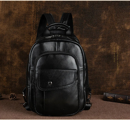 "Strada Vecchia" – Leather Retro Backpack By Enzo Bellari®