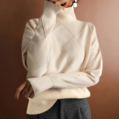 "Aria Serenata" – Knitted Polo Neck Sweater By Enzo Bellari®