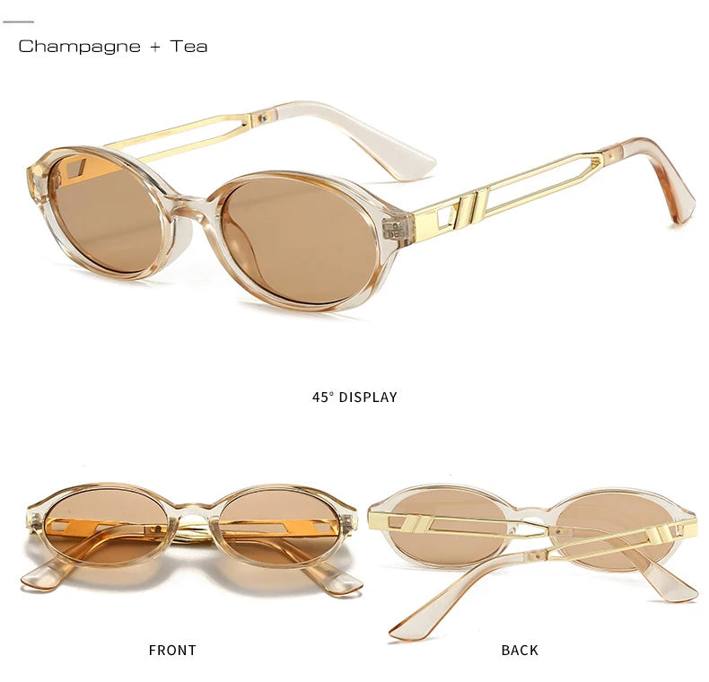 "Vista Antica" – Oval Retro Sunglasses By Enzo Bellari®