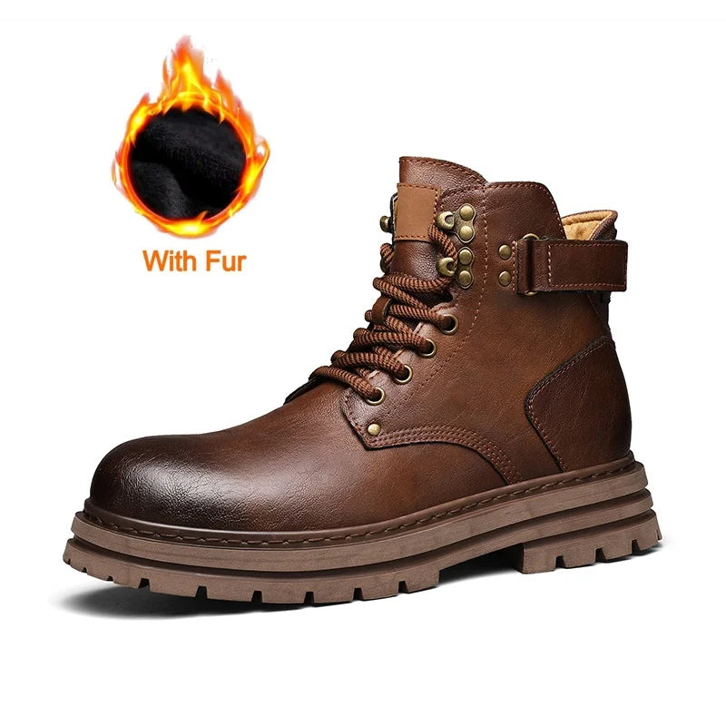 "Cuoio Puro" – Leather Ankle Boots By Enzo Bellari®