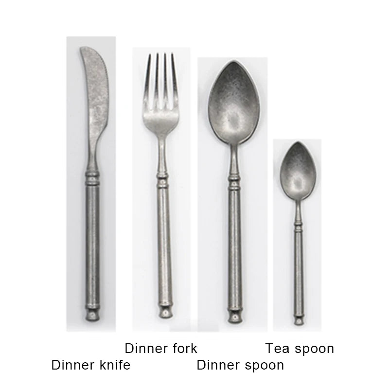 "Acciaio Retrò" – Stainless Flatware Cutlery Set By Enzo Bellari®