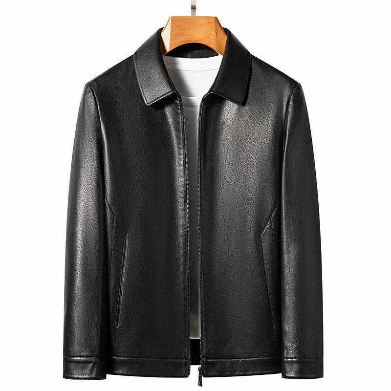 "Aria di Marzo" – Leather Polo Jacket By Enzo Bellari®