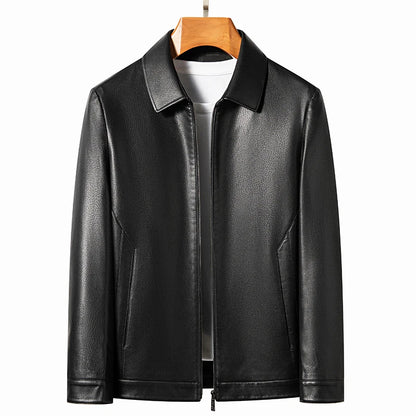 "Aria di Marzo" – Leather Polo Jacket By Enzo Bellari®