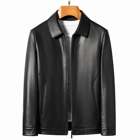"Aria di Marzo" – Leather Polo Jacket By Enzo Bellari®