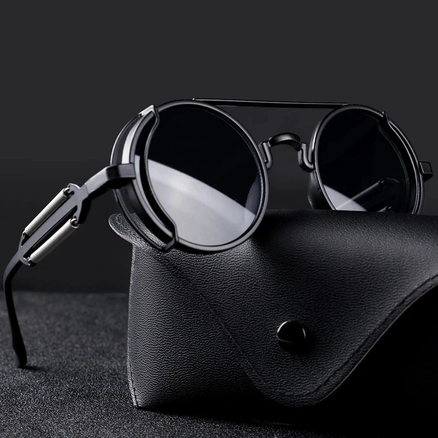 "Occhio Antico" – Steampunk Round Sunglasses By Enzo Bellari®