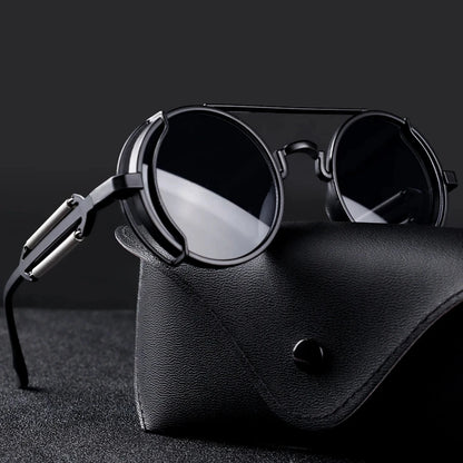 "Occhio Antico" – Steampunk Round Sunglasses By Enzo Bellari®