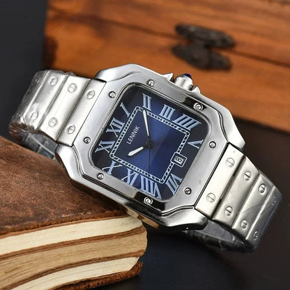 "Oro di Mare" – Stainless Steel Square Watch By Enzo Bellari®