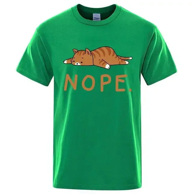 "Gatto Ribelle" – NOPE Cat T-shirt By Enzo Bellari®
