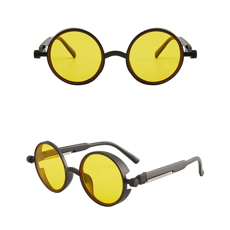 "Occhio Antico" – Steampunk Round Sunglasses By Enzo Bellari®