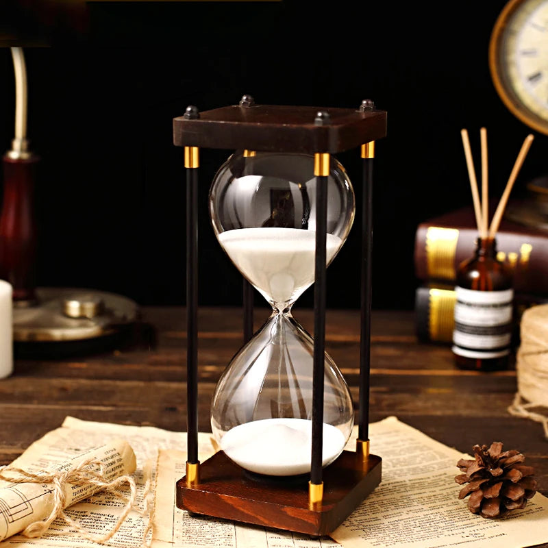 "Fior di Vento" – Vintage Wooden Hourglass Timer By Enzo Bellari®