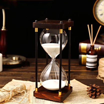 "Fior di Vento" – Vintage Wooden Hourglass Timer By Enzo Bellari®