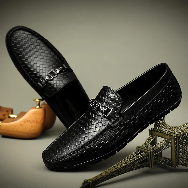 "Sole di Capri" – Genuine Leather Moccasin Loafers By Enzo Bellari®