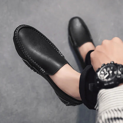 "Cammino Semplice" – Casual Leather Loafers By Enzo Bellari®