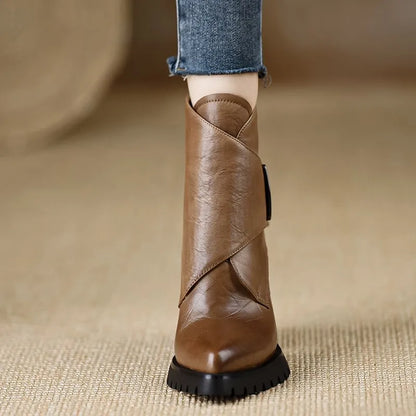 "Luce Nascosta" – PU Ankle Boots By Enzo Bellari®