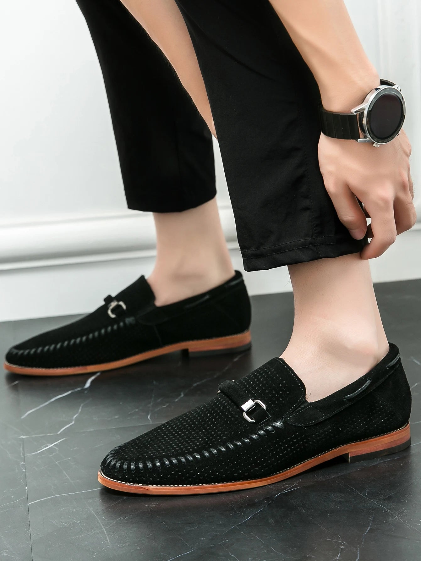 "Sole di Capri" – Perforated Leather Casual Shoes By Enzo Bellari®