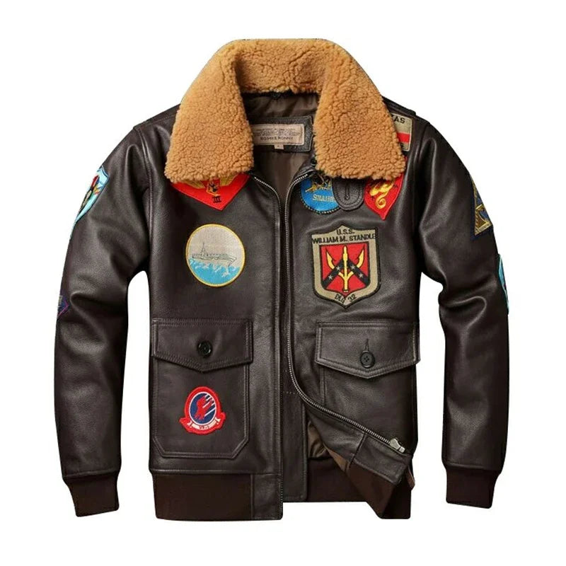 "Il Aviatore" – Air Force Leather Jacket By Enzo Bellari®