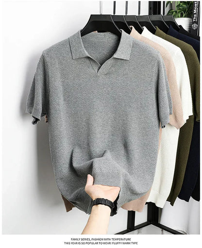 "Vera Luce" – Cotton Short Sleeve Polo Shirt By Enzo Bellari®