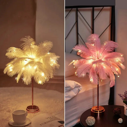 "Luce Leggera" – LED Feather Table Lamp By Enzo Bellari®