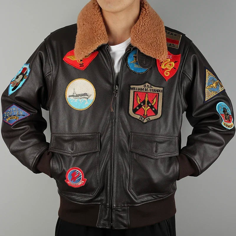 "Il Aviatore" – Air Force Leather Jacket By Enzo Bellari®