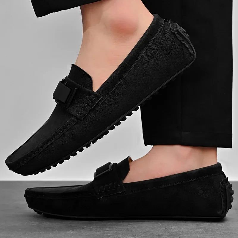 "Cielo Stellato" – Handmade Leather Driving Shoes By Enzo Bellari®