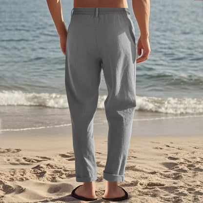 "Oro di Mare" – Cotton Linen Trousers By Enzo Bellari®