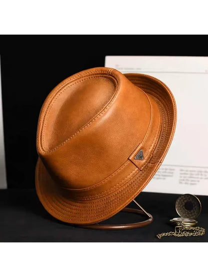 "Oro di Mare" – Genuine Leather Top Hat By Enzo Bellari®