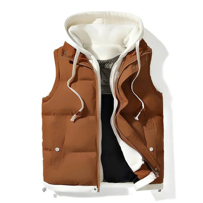 "Ombra Fredda" – Hooded Down Vest By Enzo Bellari®