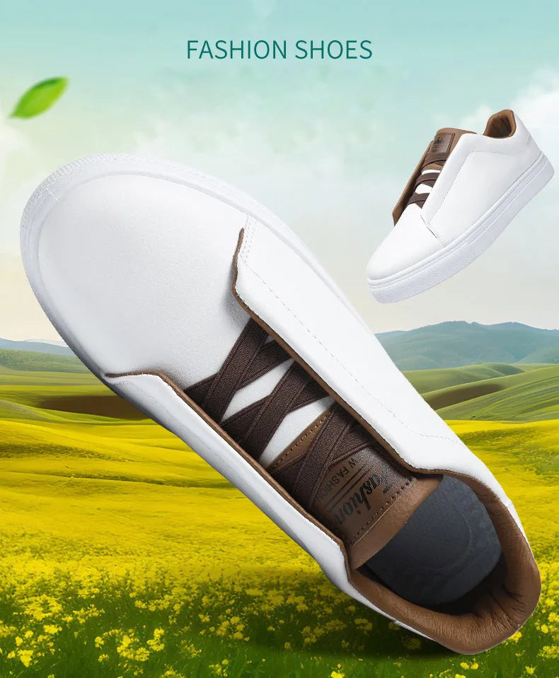 "Cammino Leggero" – Leather Moccasins Sneakers By Enzo Bellari®