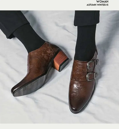 "Vento d'Oro" – Retro Brown Wedding Shoes By Enzo Bellari®