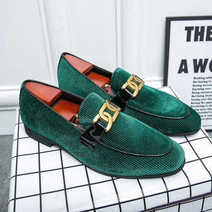 "Verde Lusso" – Green Leather Loafers By Enzo Bellari®