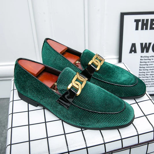 "Verde Lusso" – Green Leather Loafers By Enzo Bellari®