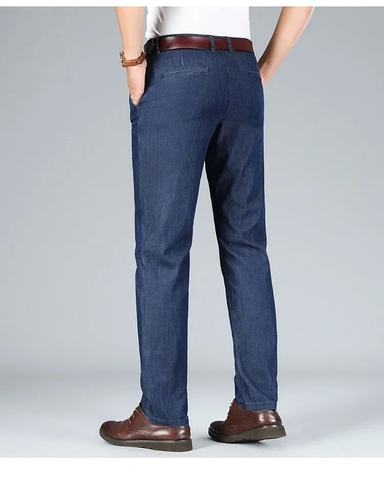 "Denim Estivo" – High-Waist Denim Trousers By Enzo Bellari®